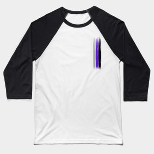 Pride Collection - Asexual Pride Flag (Paint Streak/Vertical) Baseball T-Shirt